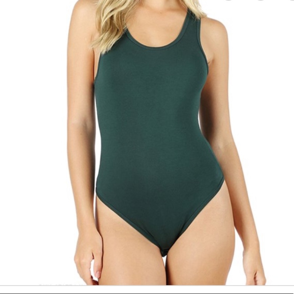 Green tank Bodysuit